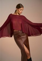 New collection BE YOU SHEER RUFFLED TOP