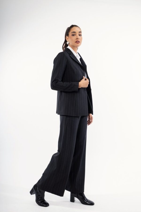 New Collection OPEN FASHION STRIPED PANTS WITH BELT