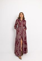 New collection OPEN FASHION PAISLEY PRINTED DRESS WITH BELT