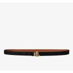 New Collection LAUREN RALPH LAUREN LOGO REVERSIBLE LEATHER SKINNY BELT