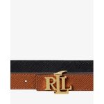 New Collection LAUREN RALPH LAUREN LOGO REVERSIBLE LEATHER SKINNY BELT