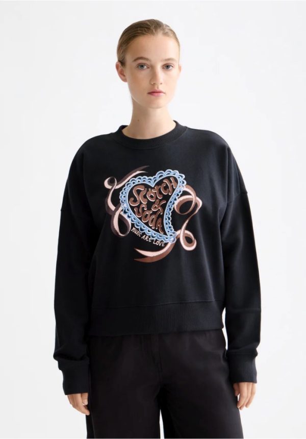 New Collection SCOTCH & SODA ARTWORK RELAXED SWEATSHIRT