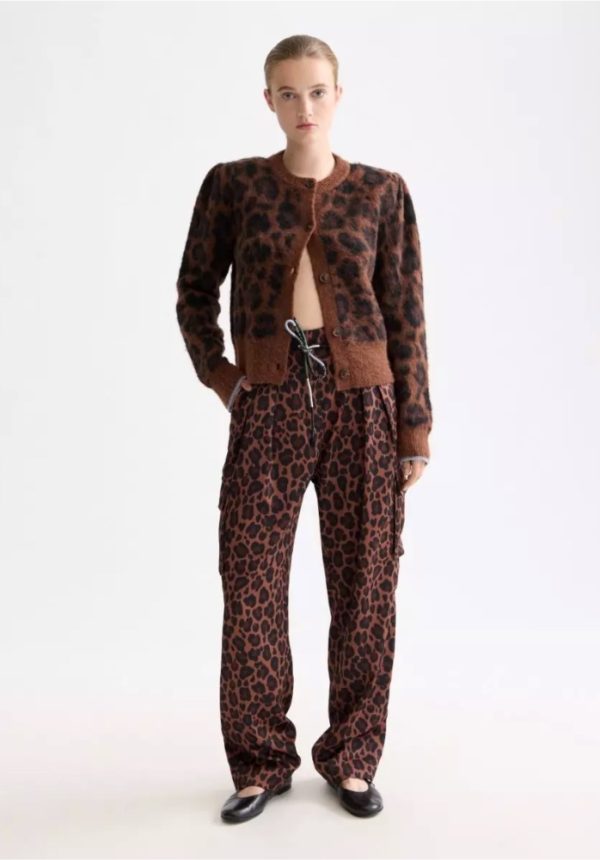 New Collection SCOTCH & SODA FAYE HIGH RISE TAPERED LEG SATIN CARGO PANT