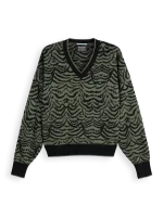 New collection SCOTCH & SODA JACQUARD V NECK PULLOVER