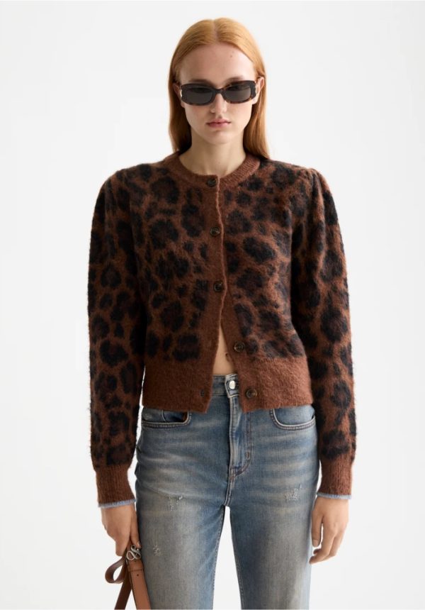 New Collection SCOTCH & SODA FUZZY JACQUARD CARDIGAN