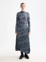 New collection SCOTCH & DODA ALL OVER PRINTED MOCK NECK LONG SLEEVE T-SHIRT