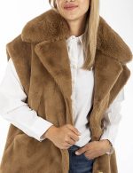 New collection OAKWOOD ENOLA NUTS FAUX FUR WAISTCOAT