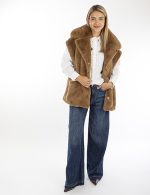 New collection OAKWOOD ENOLA NUTS FAUX FUR WAISTCOAT