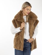 New collection OAKWOOD ENOLA NUTS FAUX FUR WAISTCOAT