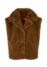 New collection OAKWOOD ENOLA NUTS FAUX FUR WAISTCOAT