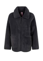 New collection OAKWOOD JULIETTE ANTHRACITE FAUX FUR JACKET
