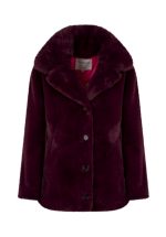 New collection OAKWOOD KANDA PLUM FAUX FUR JACKET