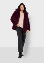 New collection OAKWOOD KANDA PLUM FAUX FUR JACKET