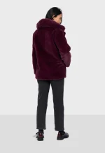 New collection OAKWOOD KANDA PLUM FAUX FUR JACKET