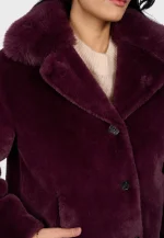 New collection OAKWOOD KANDA PLUM FAUX FUR JACKET
