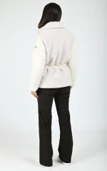 New collection OAKWOOD HOLLY IVOIRE DOWN JACKET IN NYLON AND FAUX FUR