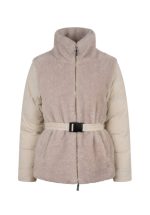 New collection OAKWOOD HOLLY IVOIRE DOWN JACKET IN NYLON AND FAUX FUR