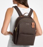 New collection MICHAEL KORS SABLE LARGE SIGNATURE LOGO BACKPACK