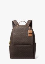 New collection MICHAEL KORS SABLE LARGE SIGNATURE LOGO BACKPACK