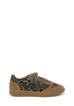 New Collection ASH SUNSET CALF SUEDE FANDANGO PONY LEOPARD MILITARY