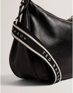 New collection TED BAKER LYSHIA WEBBING LARGE LEATHER HOBO BAG