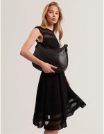 New collection TED BAKER LYSHIA WEBBING LARGE LEATHER HOBO BAG