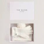 New Collection TED BAKER KERIIS SCARF AND BEANIE SET IN CREAM