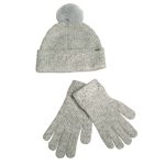 New Collection TED BAKER KERIIS SCARF AND BEANIE SET IN  GREY