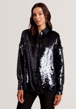 New collection TED BAKER JESIA OVERSIZED SEQUIN SHIRT