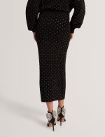 New Collection TED BAKER KEATA FITTED HOT MIX FIX MIDI SKIRT