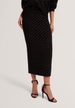 New Collection TED BAKER KEATA FITTED HOT MIX FIX MIDI SKIRT