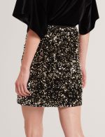 New Collection TED BAKER PEARSON VELVET SEQUIN MINI SKIRT