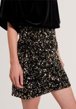 New Collection TED BAKER PEARSON VELVET SEQUIN MINI SKIRT