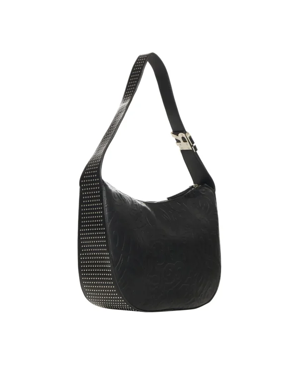 New Collection JOHN RICHMOND CLIARE SHOULDER BAG WITH A DESIGN ENGRAVED WITH SOPHISTICATED DETAILS