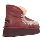 New Collection MOU MINI ESKIMO PLATFORM BOOT WITH SPECIAL LEATHER