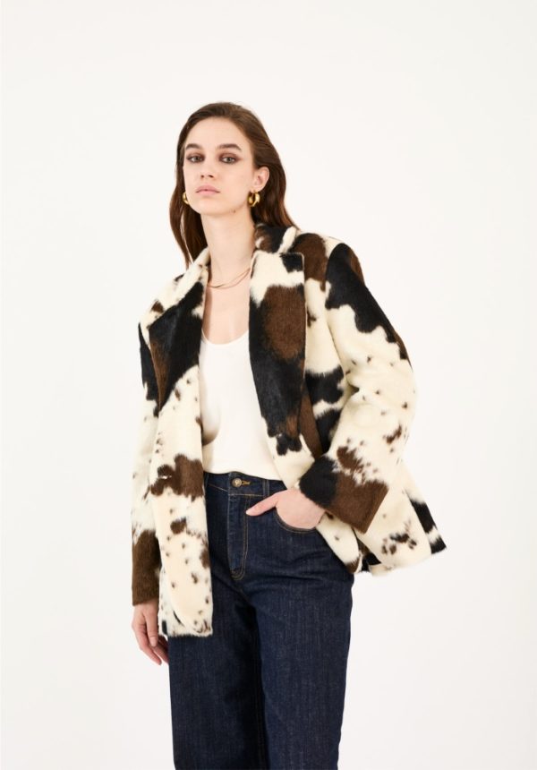 New Collection PHILIA LOFT FAUX FUR BLAZER