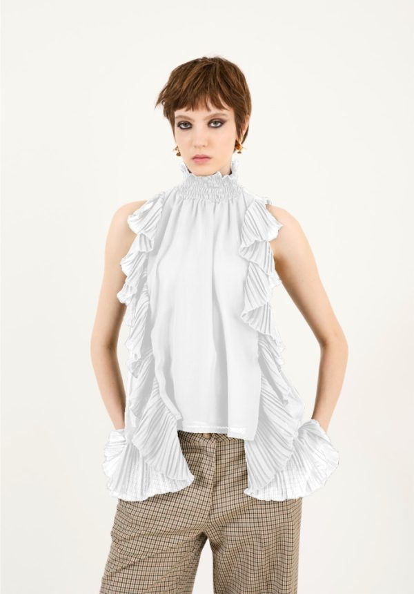 New Collection PHILIA LOFT RUFFLED TOP