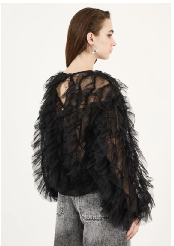 New Collection PHILIA LOFT RUFFLED TOP