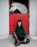 New Collection C MANOLO VINYL PANTS