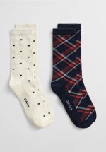 Accessories GANT 2 PACK CHECK & HEART SOCKS GIFT BOX