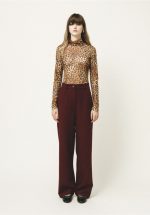 New Collection LOVE + ALICIA NIA MESH TURTLENECK TOP