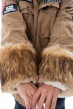 New Collection AYIOS RACHO JACKET WITH FUR