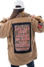 New Collection AYIOS RACHO JACKET WITH FUR
