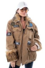New Collection AYIOS RACHO JACKET WITH FUR
