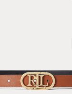 Accessories LAUREN RALPH LAUREN OVAL LOGO REVERSIBLE LEATHER SKINNY BELT