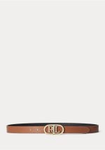 Accessories LAUREN RALPH LAUREN OVAL LOGO REVERSIBLE LEATHER SKINNY BELT