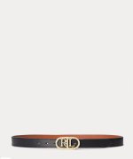 Accessories LAUREN RALPH LAUREN OVAL LOGO REVERSIBLE LEATHER SKINNY BELT