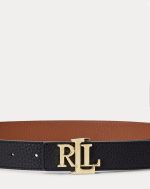 Accessories LAUREN RALPH LAUREN LOGO REVERSIBLE PEBBLED LEATHER BELT