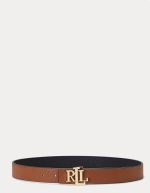 Accessories LAUREN RALPH LAUREN LOGO REVERSIBLE PEBBLED LEATHER BELT