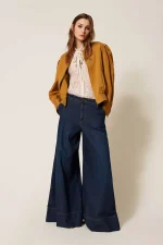 Clothing TWINSET ΠΑΝΤΕΛΟΝΙ DENIM  DARK BLUE